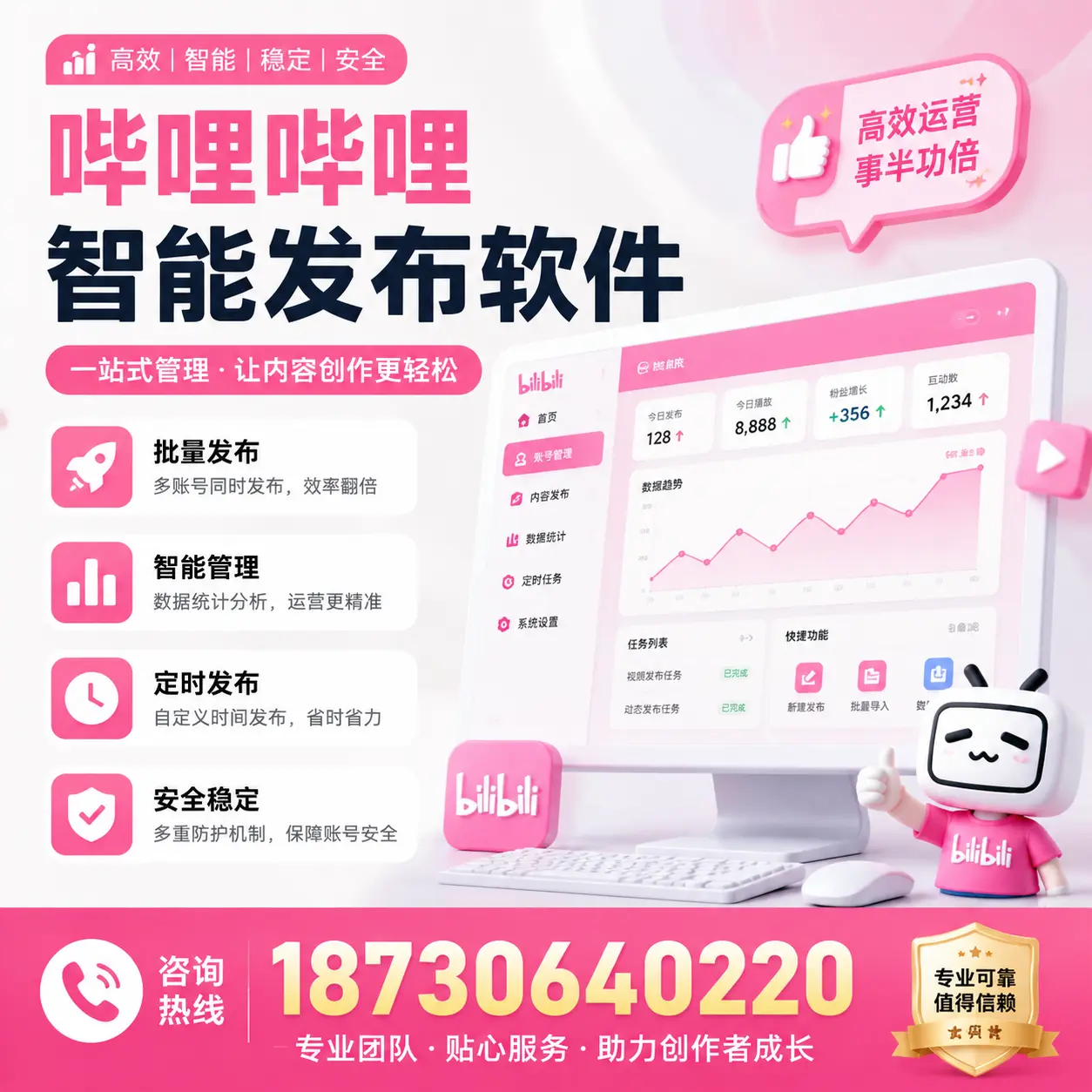 如何评估哔哩哔哩智能发布软件的ROI?三亚 企业必读